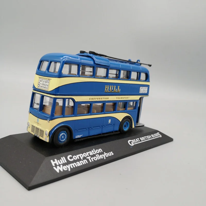 Двухэтажный автобус на колесиках металлический литой 11 см Классическая