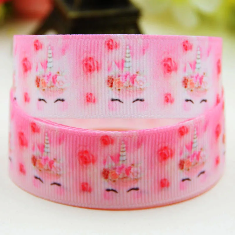 7/8 &quot22 мм 1&quot 25 1-1/2 &quot38 3&quot 75 вечерние ленты с принтом единорога из мультфильма 10