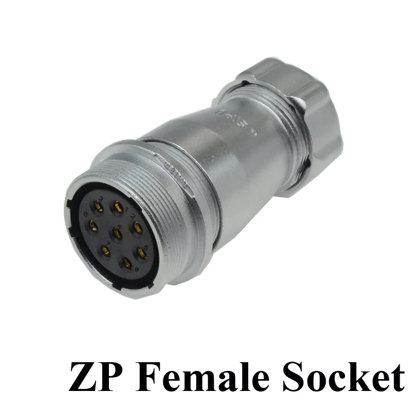 Металлический пластиковый соединитель для кабеля ZQ ZD ZP 2 3 4 7 8 9 10 12 16 17 20 24 26 Pin|4 pin