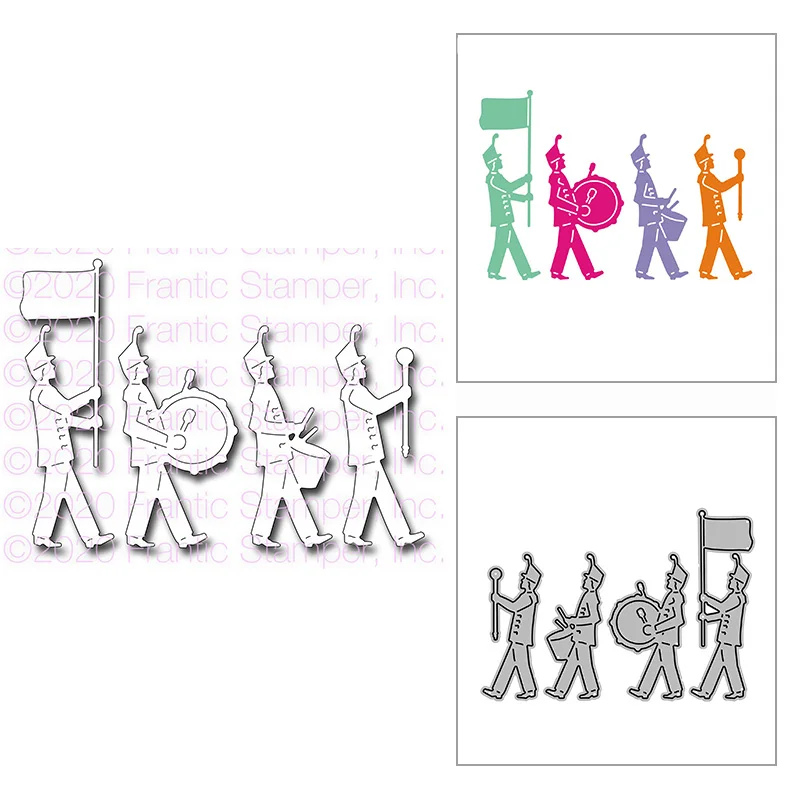 

New Festival Parade Drum Line Craft Embossing Mold 2021 Metal Cutting Dies for DIY Decorative Scrapbooking Album Card Making