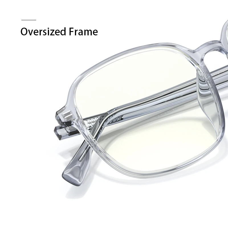 PARZIN TR90 Blue Light Glasses Women Men Oversized Fashion Computer Protection Gaming Frame Goggles Lentes Opticos Para Mujer