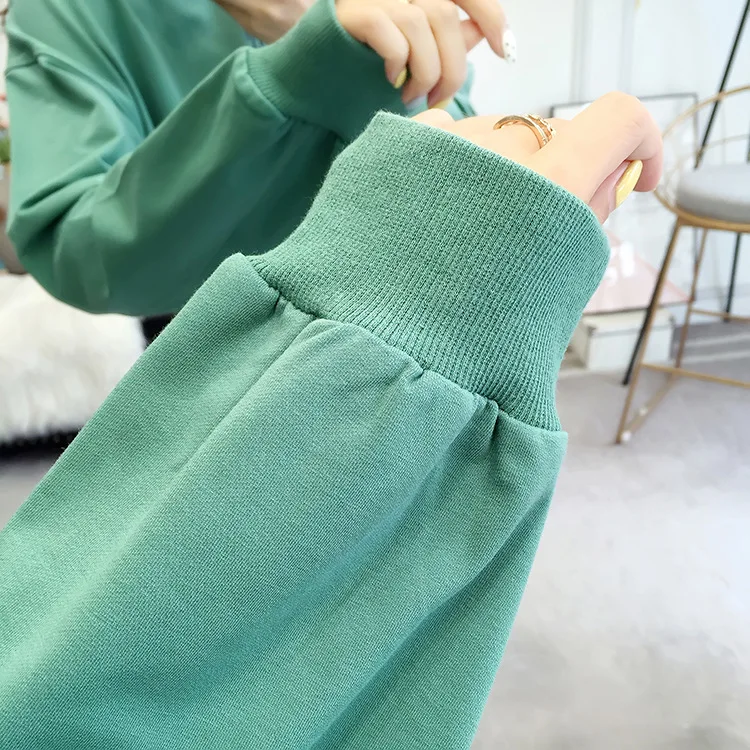 

Pullover Strappy Blouse Top Women hoodies Fashion color sweatshirts pullover Women Long Sleeve Black