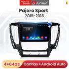 Автомобильный мультимедийный плеер Junsun V1 Pro 4G CarPlay Android 10 4G + 64G для Mitsubishi Pajero Sport 3 2016-2018 GPS no 2din dvd