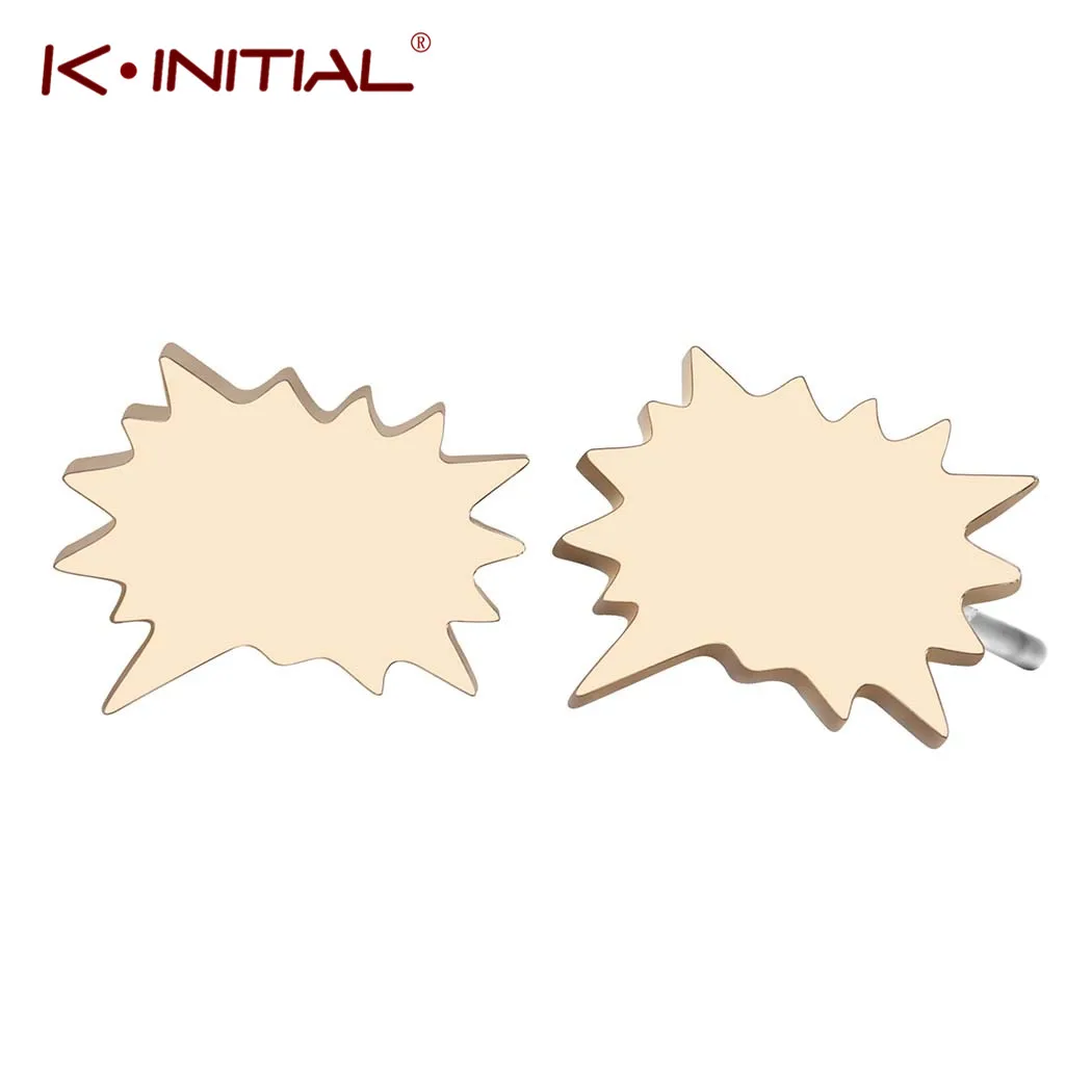 Kinitial новинка серьги в коробке для мужчин и женщин геометрические модные чата