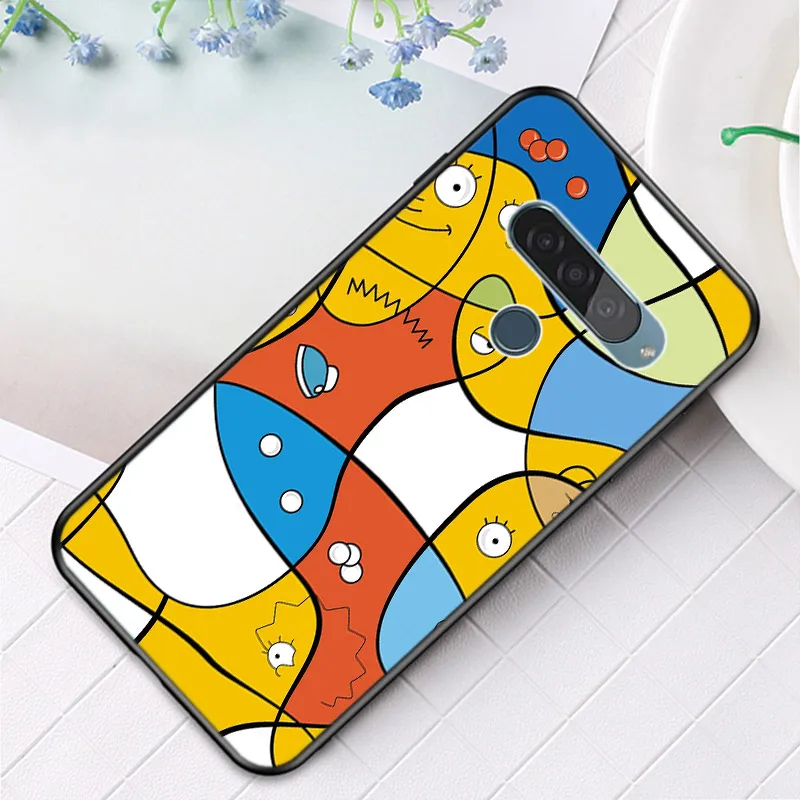 Чехол Simpsons для Google Pixel 6 Pro 5 5A 4 4A XL чехол LG Q60 V60 V50 V50S V40 V35 V30 черный мягкий телефона |