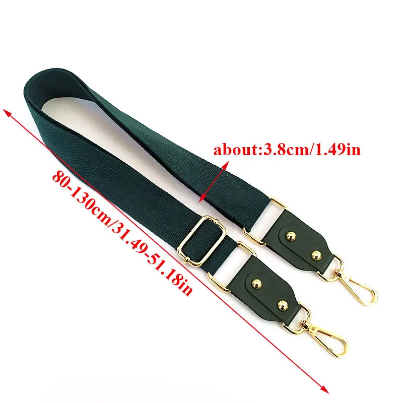 

Long Straps Pure Color Cotton Webbing Wide Shoulder Straps Bag Accessories Comfortable Adjustable Shoulder Bag Straps Fashion