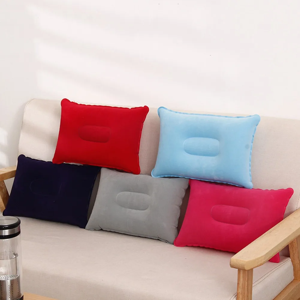 

Portable Outdoor Travel Sleep Pillow Ultralight Camping Rest Inflatable Pillow PVC Soft Hiking Beach Car Plane Head Rest