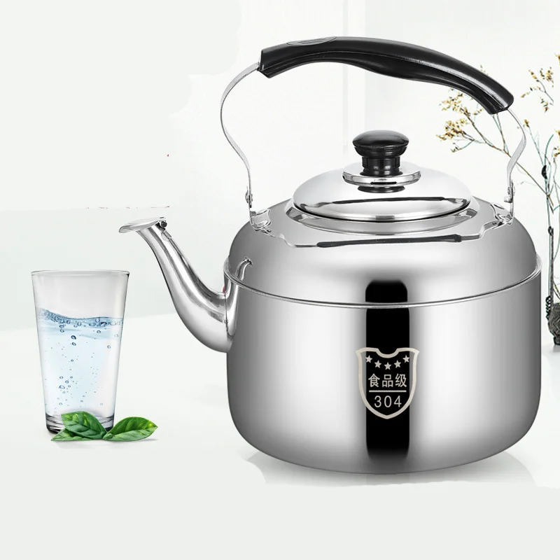 Чайник из нержавеющей стали индукционная плита свисток газовая плоская подошва