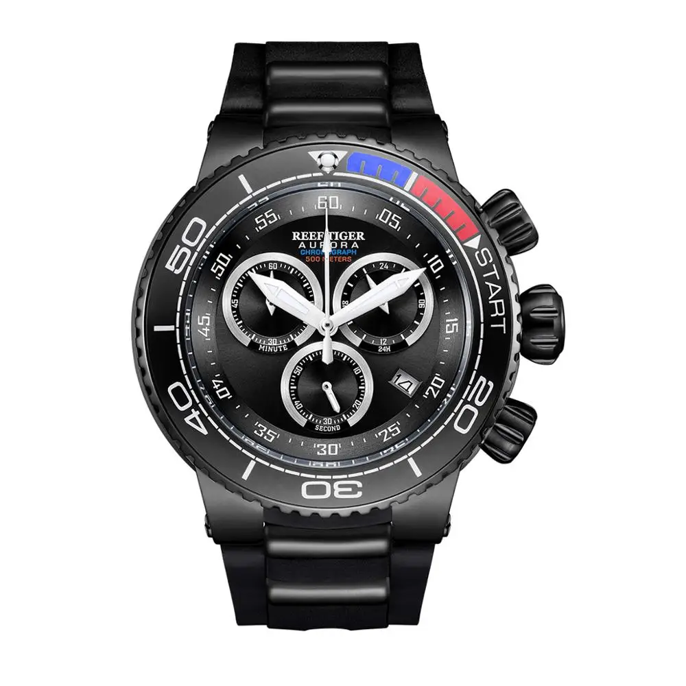 Мужские наручные часы с хронографом мужские спортивные рифом и тигром