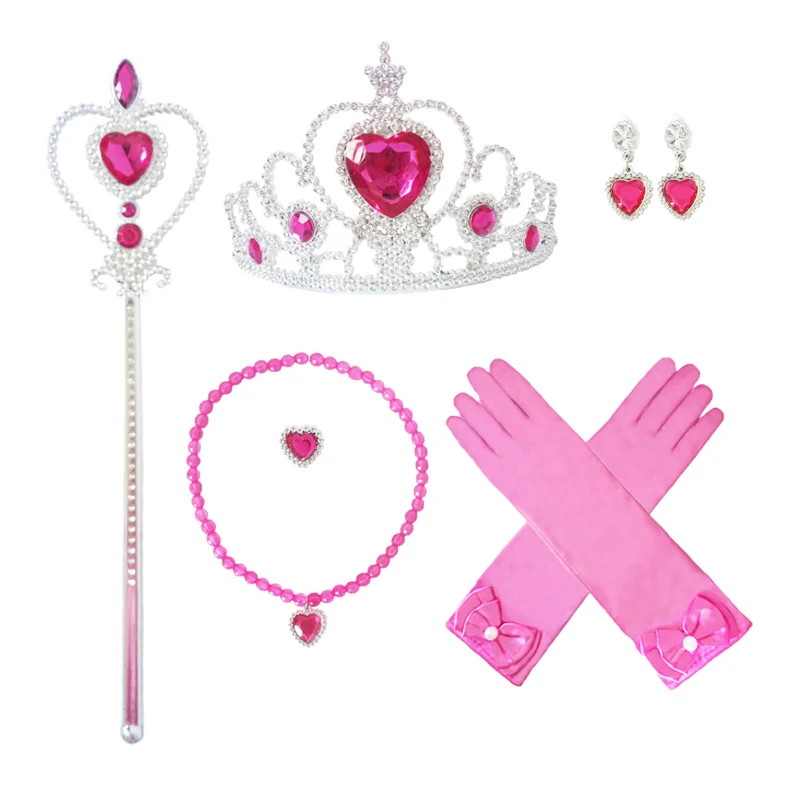 Набор аксессуаров для девочек Белоснежка София Аврора Анна парик Эльза корона