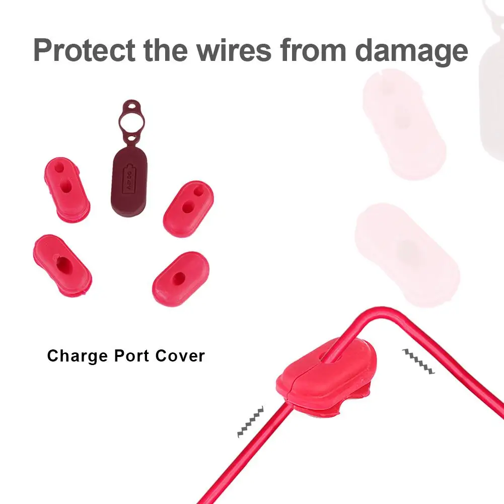 4 шт. скейтборда замена батарея зарядное устройство линии отверстие для Xiaomi M365