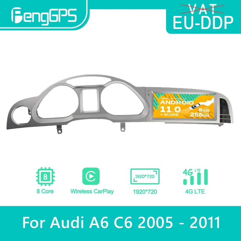 

Android Radio For Audi A6 C6 4f 2005 - 2012 Car Stereo Autoradio Multimedia Player GPS Navigation Screen DVD Audio Head unit