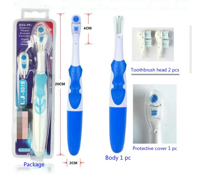 

Professional Care Powered Electric Toothbrush 2 heads Revolving Brush Dental Care Oral Hygiene
