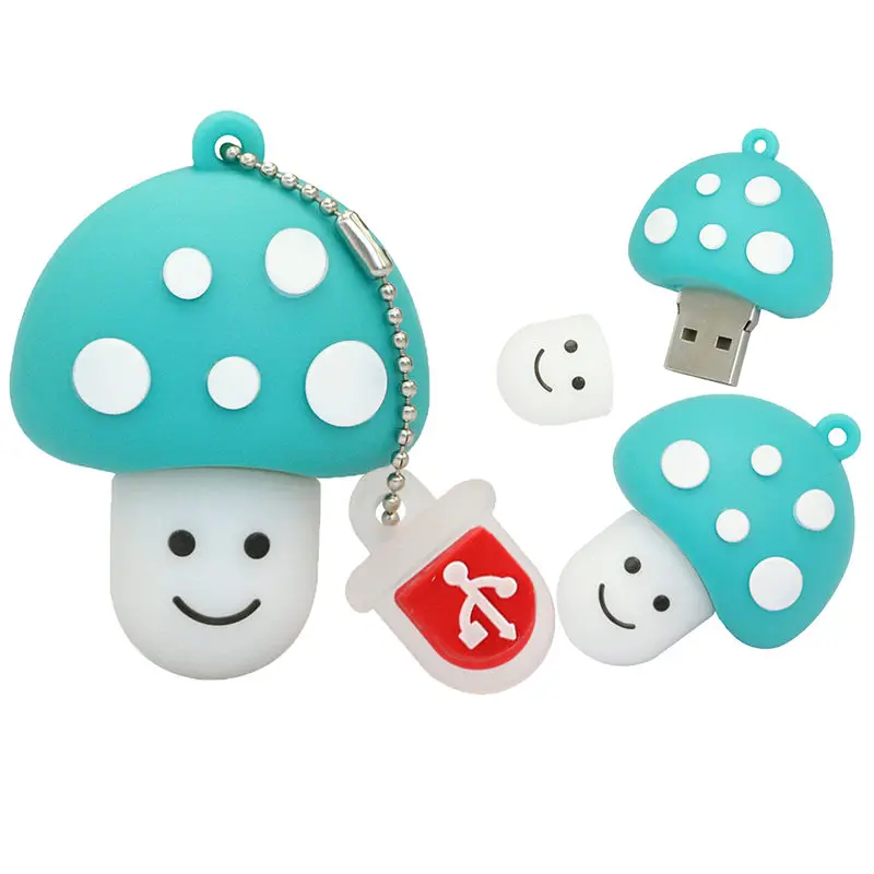 Cle Usb флеш-накопитель 32 ГБ с рисунком «Супер Марио yoshi дракон Usb флэш-накопитель красный гриб флэш-накопитель 64G 16 Гб карта памяти 128GB 4GB U диск - Цвет: Light Blue