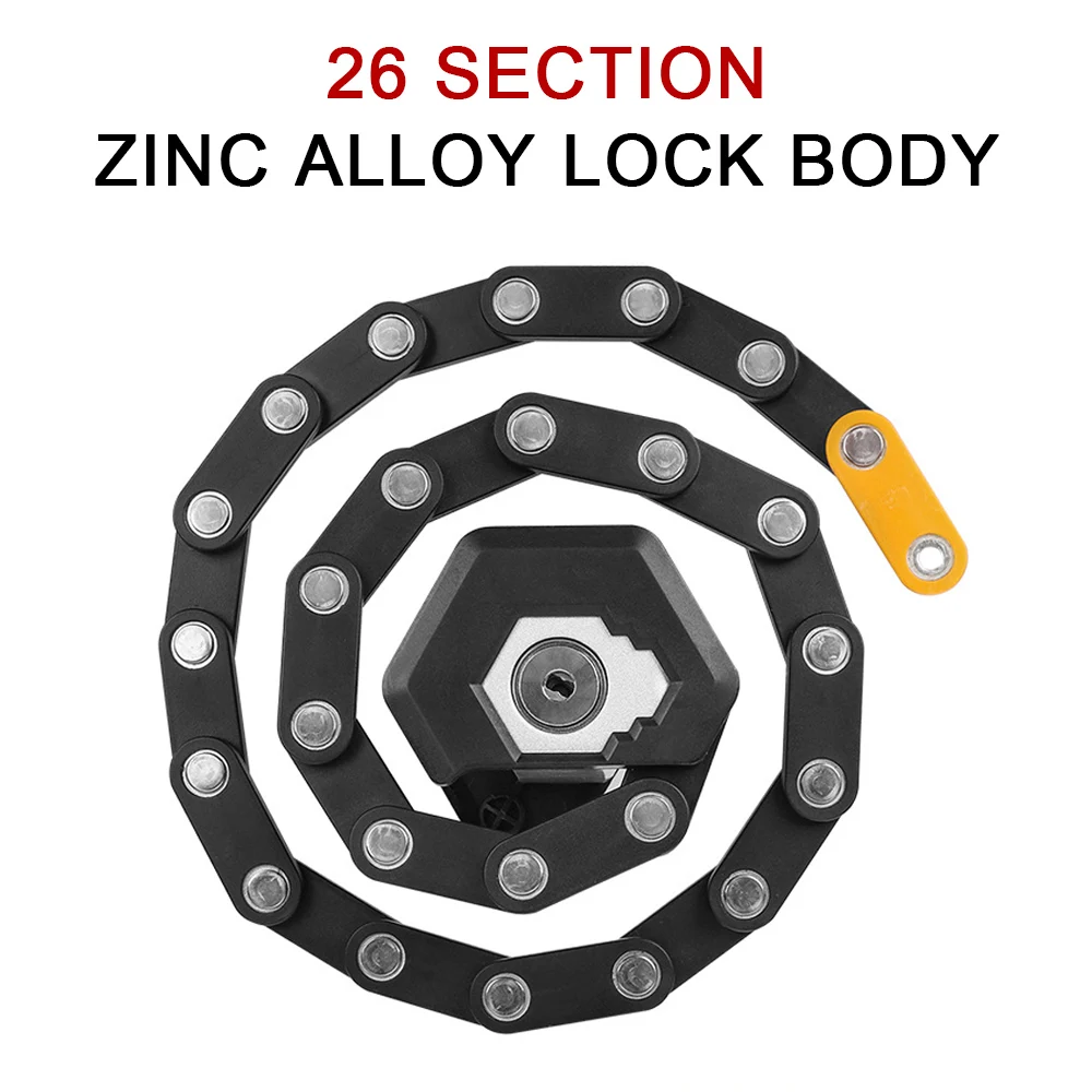 Складной велосипедный замок с защитой от кражи надежный типа гамбургера из