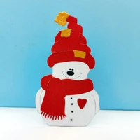 snowman metal cutting dies scrapbooking embossing folders for card making craft clear stamps and slimline die cut mold