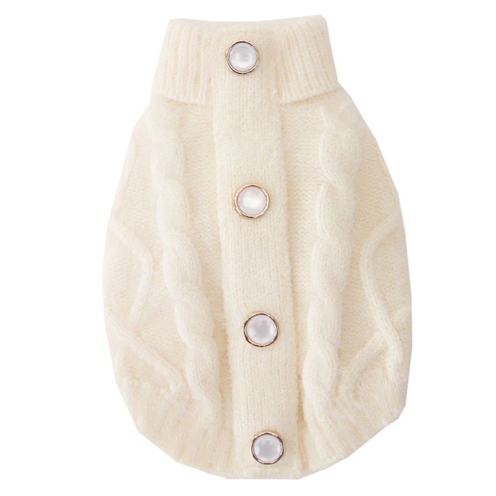

Autumn and Winter Skin-friendly Mink Sweater Dog Clothes Exquisite Button Design Pet Clothes Fashion Halloween Dog Sweater