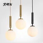 Современная светодиодная Подвесная лампа со стеклянными шариками, комнатные Кухонные светильники для прикроватного столика, декоративное освещение для столовой