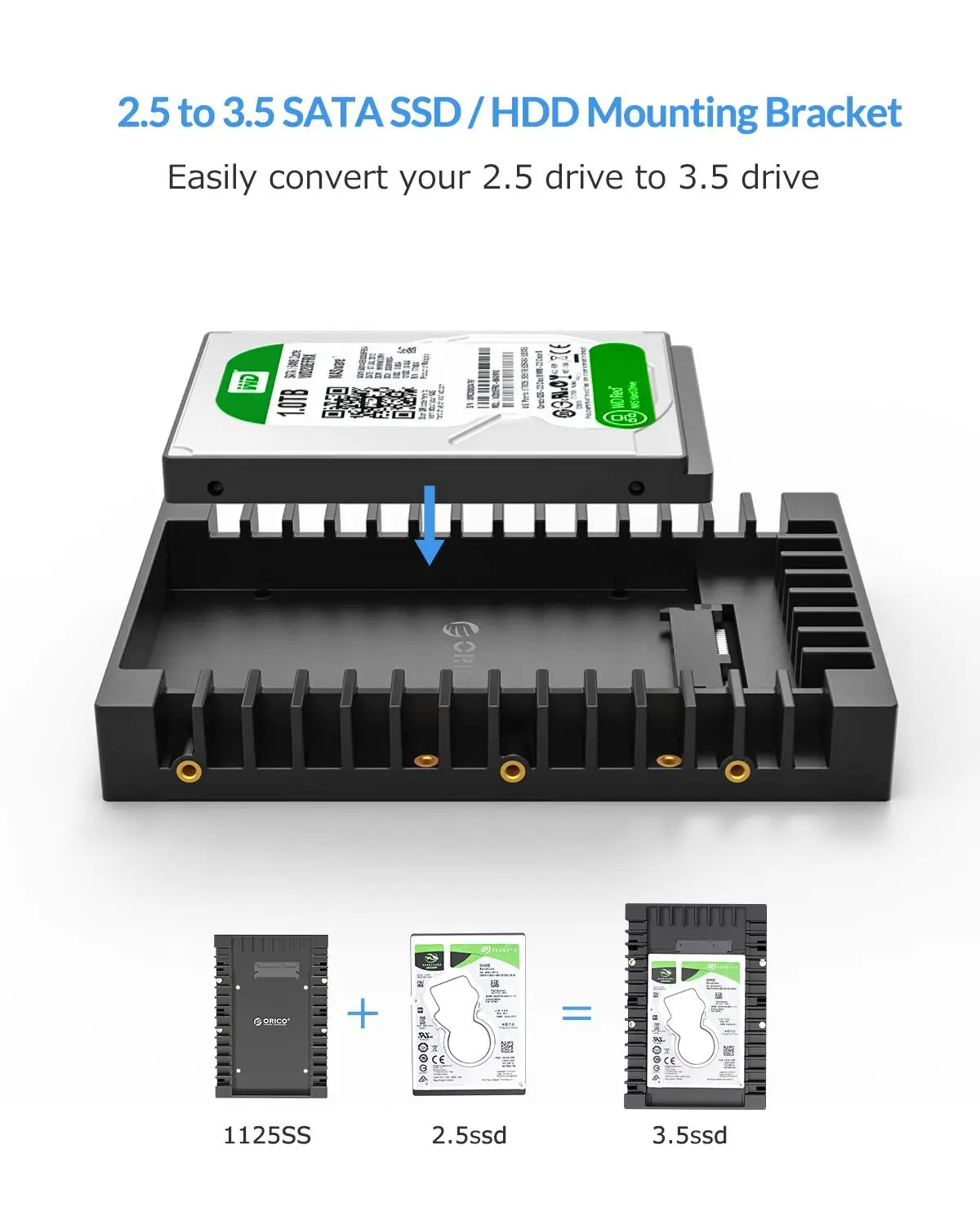 Жесткий диск ORICO Caddy 2 5 3 поддержка SATA 0 к USB 6 Гбит/с 7/9 5/12 мм дюймов HDDs и SSDs