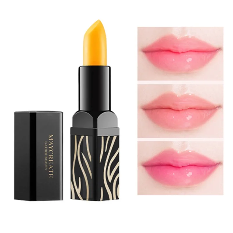 3 2 г вишневый цвет меняющий от температуры помада стойкий Кристальный бальзам