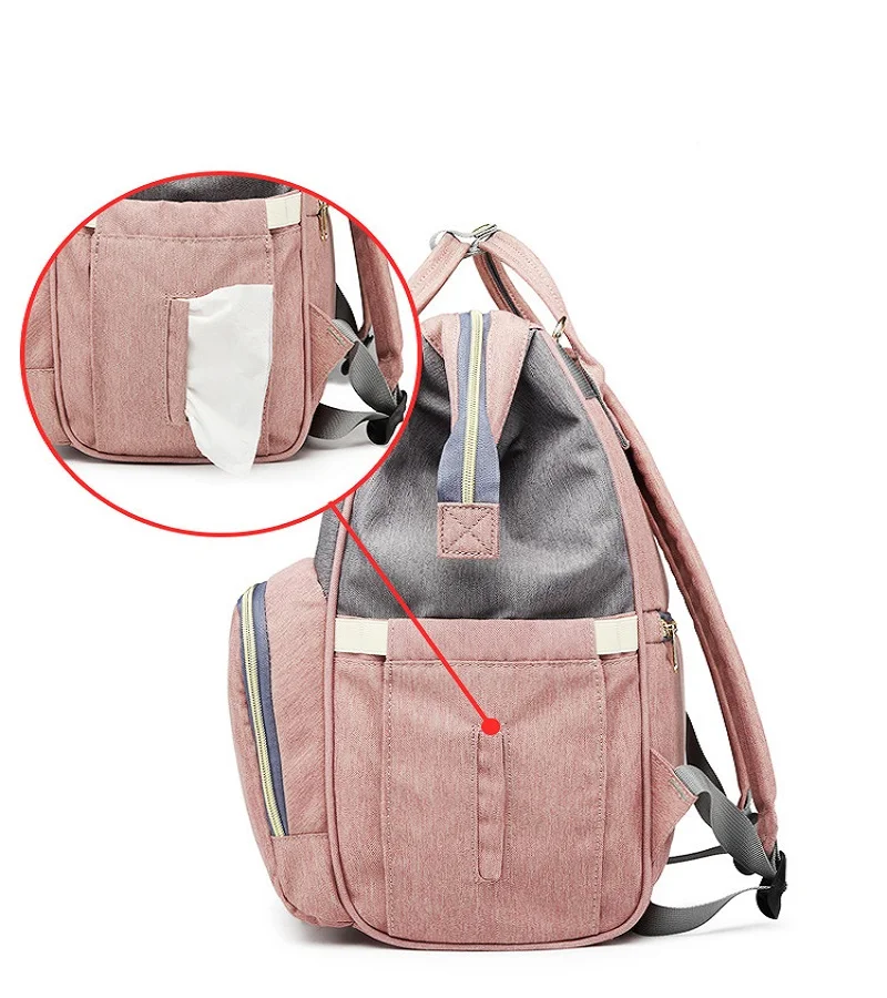 USB Mommy Bag Diaper Large Capacity baby bag travel Nappy diaper backpack waterproof anti-loss maternity bag handbags for moms