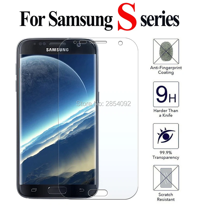 

Защитное стекло hd для Samsung galaxy s7 s6 s5 s4 s3, пленка из закаленного стекла s 7 6 5 4 3, защита экрана, защита экрана