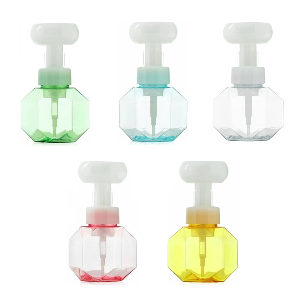 

Foaming Soap Dispenser Flower Foaming Pump Bottle Empty Lotions Soap Containers Refillable Plastic Press Bottles For Bathroom