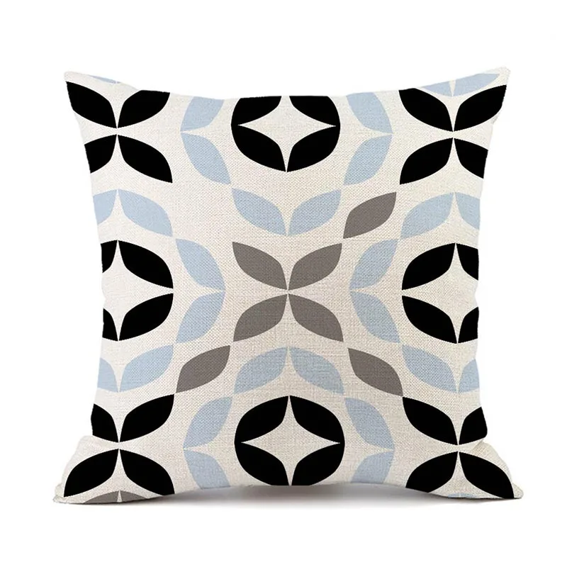

Home Cushion Cover Cotton Linen Throw Pillow Case Geometric Sofa Decorative Cushion Cover Square Throw Pillowcase Home Decor