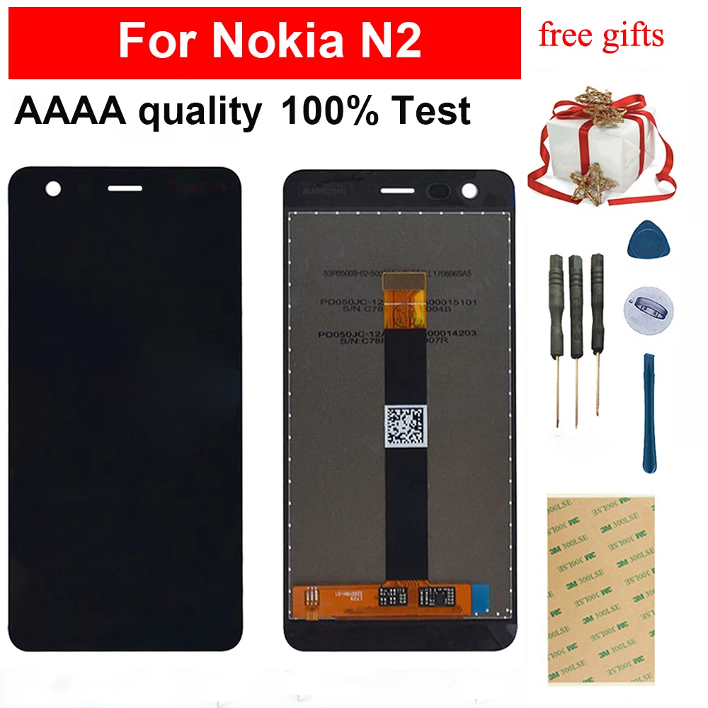 Для Nokia 2 N2 TA 1029 1035 сенсорный экран дигитайзер сенсорная стеклянная панель + ЖК