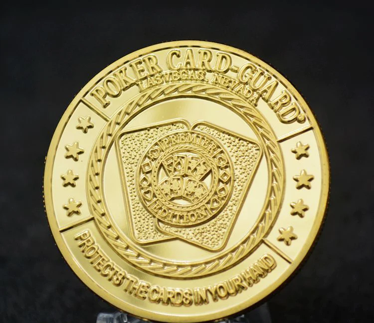 Изготовленные на заказ обломоки покера удачи Позолоченные памятная монета и