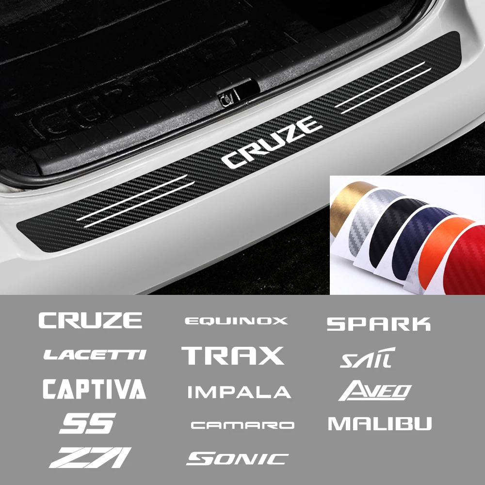 Автомобильная эмблема из углеродного волокна для багажника защитные наклейки