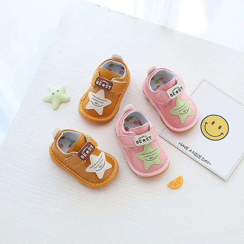 2019 Autumn Baby Girls Boys Casual Shoes Infant Toddler Star Non-Slip Comfortable Outdoor Kids Children First Walker | Детская одежда и