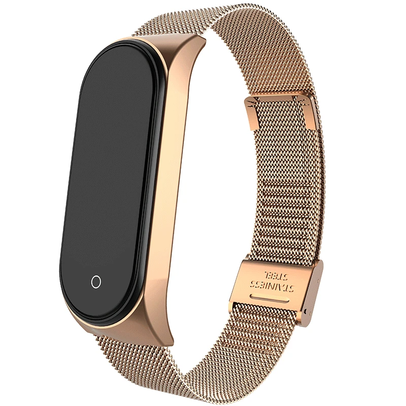 Для mi band 4 3 металлический ремешок браслет для Xiaomi mi Band 3 4 Безвинтовой mi Band 4 3 браслет mi Band браслет на запястье умный браслет 4 Сталь