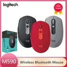 Оригинальная Беспроводная Бесшумная Bluetooth-Мышь Logitech M590, 2,4 ГГц, 1000 DPI, многофункциональная оптическая компьютерная мышь для офиса, ПК