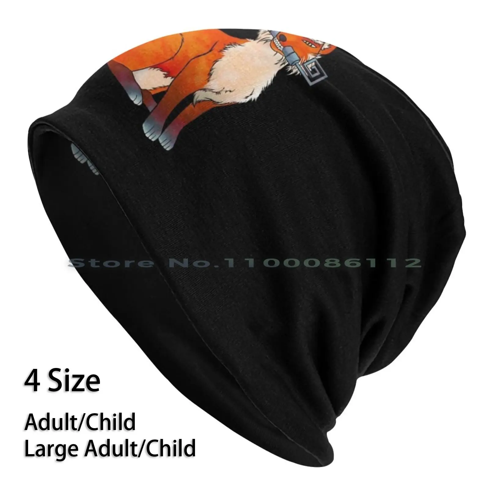 Вязаная шапка Inari с лисицей и ключами вязаная призрак цушимы Киотский японский