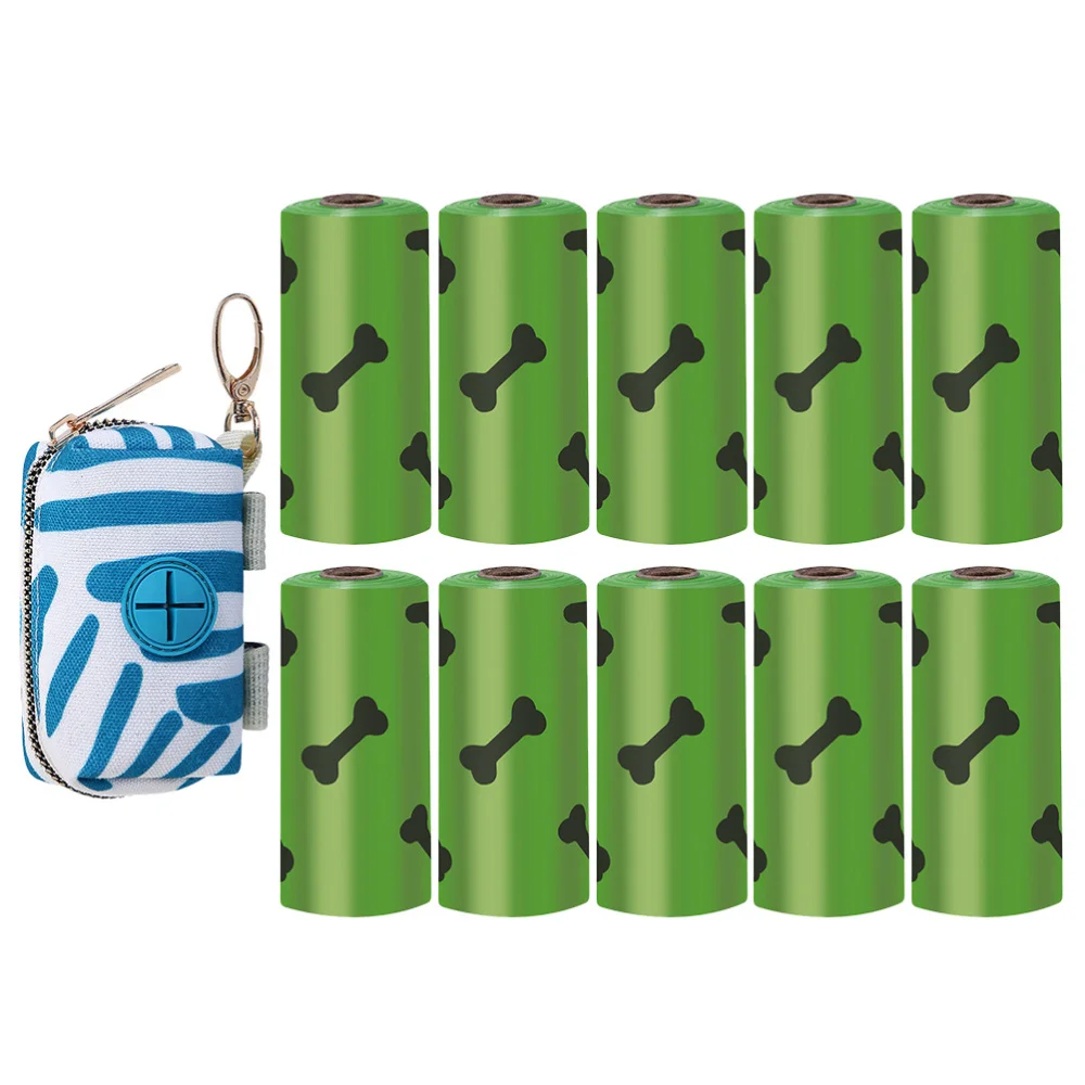 

Creative Pet Dog Waste Bag Dispenser Holder Zipper Pouch with 150 Pet Waste Bags