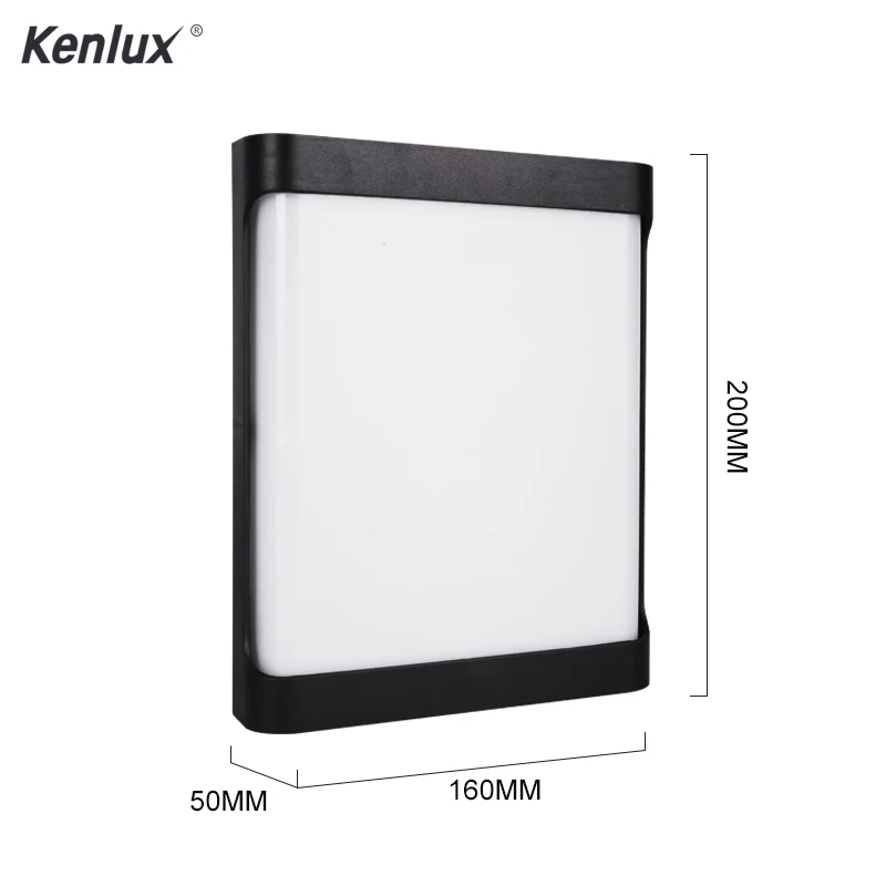 Пластиковый светодиодный уличный светильник 20 Вт настенный с датчиком движения