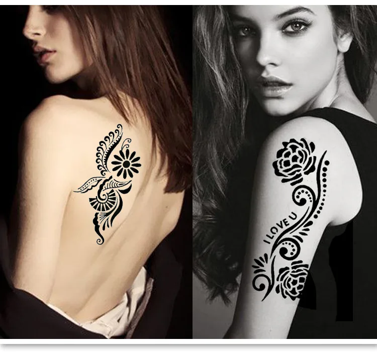 300 шт. трафареты для татуировок | Красота и здоровье