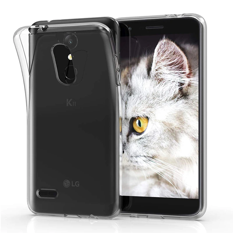 Прозрачный сверхтонкий чехол для телефона LG K8 K9 2018 LGK8 LGK9 мягкий из чистого