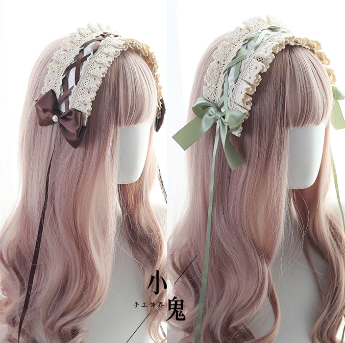 

Japanese Sweet Lolita Hair Band Hand Angel Handle Lolita KC Hair Band Hair Accessories