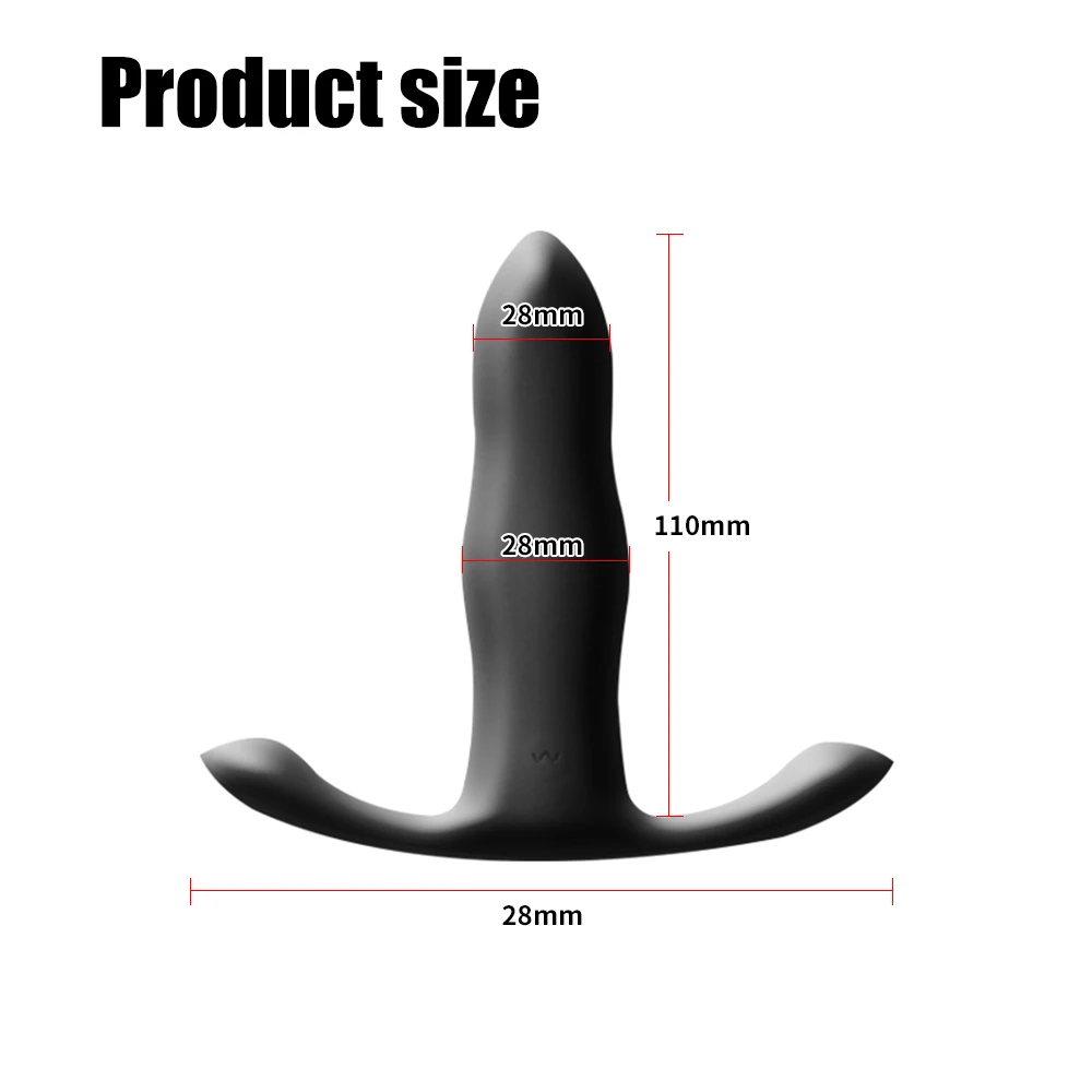 Анальная пробка вибратор с дистанционным управлением через приложение для