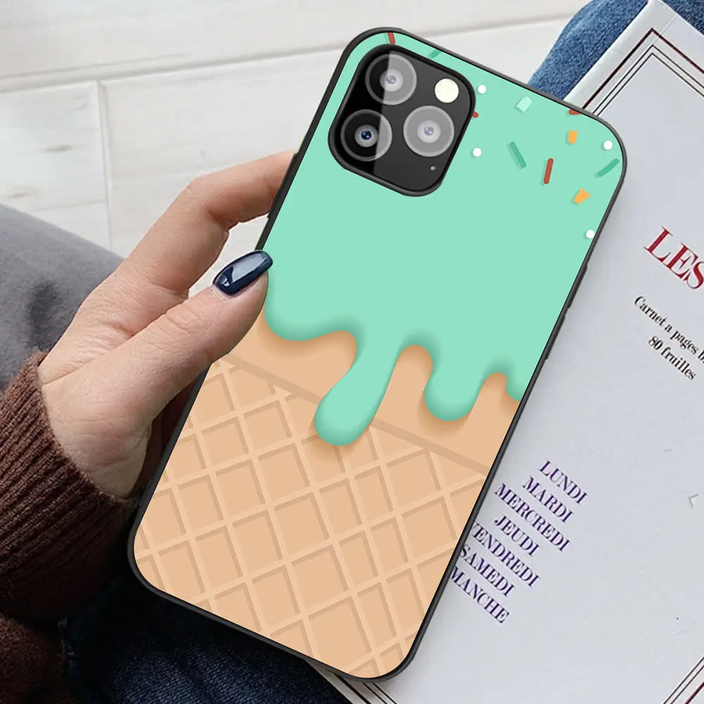 

Funda For iPhone 11 Pro Case 5 5s For iPhone SE 2020 6 6S 8 7 Plus X XS Max for iPhone XR Case Etui Cute Cartoon Chocolate Cover