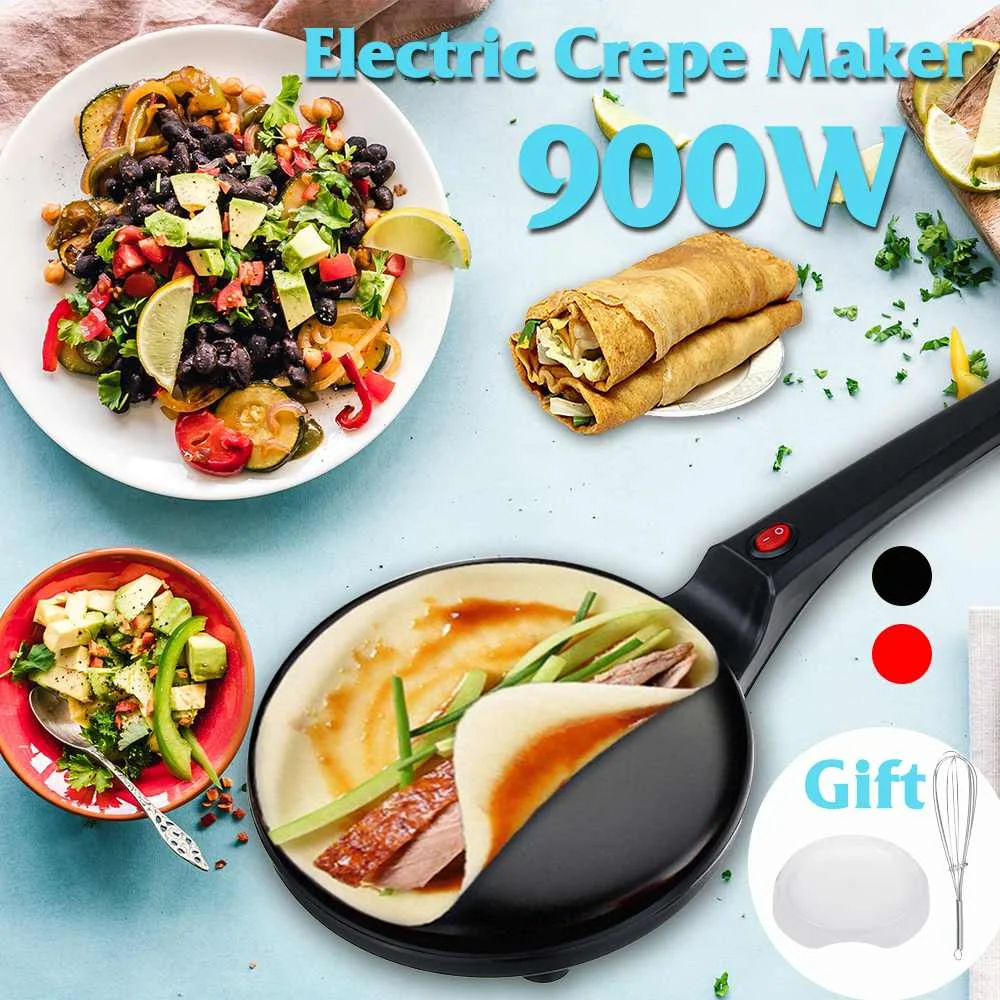 

220V 900W Crepe Makers Electric Round Non-stick Pancake makers Crepe Maker machine Kitchen Appliances Frying Pan Roll Baking pan