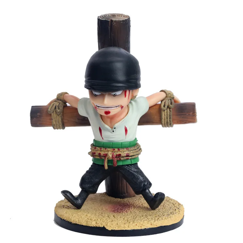 

Bandai цельный Zoro крест поврежденное моделирование аниме ручная работа куклы модель украшения Творческая фигурка Мультяшные игрушки новинка