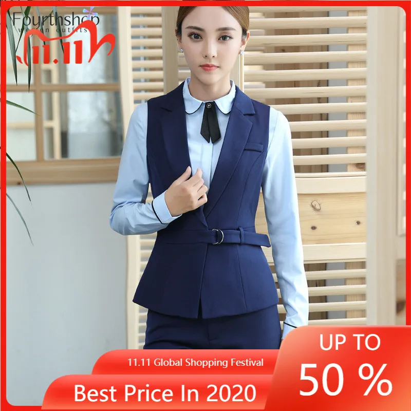 Модный комплект из двух предметов женские деловые костюмы офисные с брюками