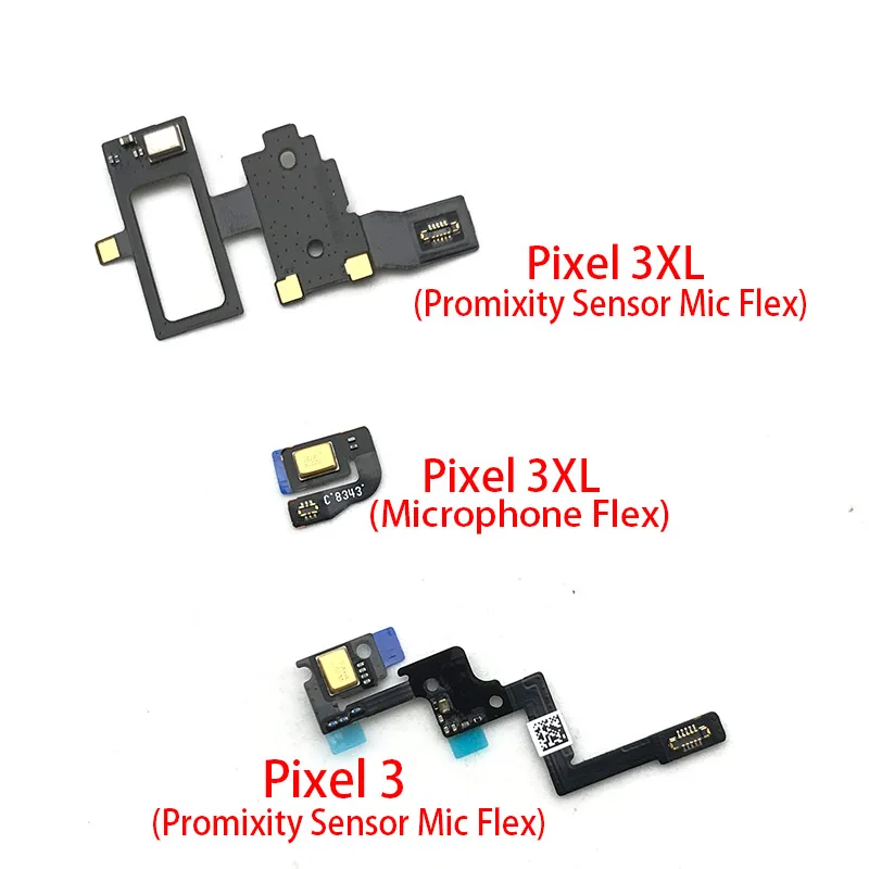 

10Pcs/Lot, Proximity Light Sensor Flex Cable Distance Sensing Connector For Google Pixel 3 3XL Mic Microphone Flex Cable Ribbon