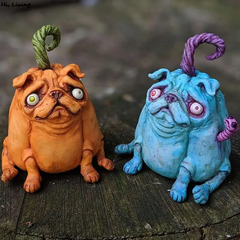 

Хэллоуин Зомби Тыква собака куклы украшения рождественские животные украшения для дома