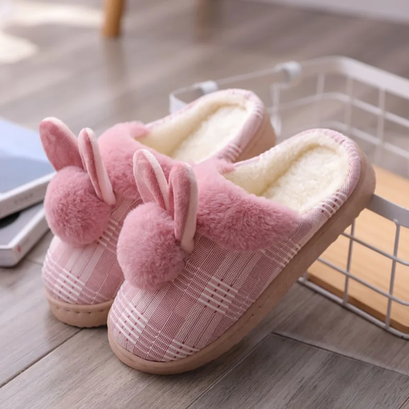 

Ladies warm slippers non-slip indoor slippers ladies bedroom couple slippers 2021