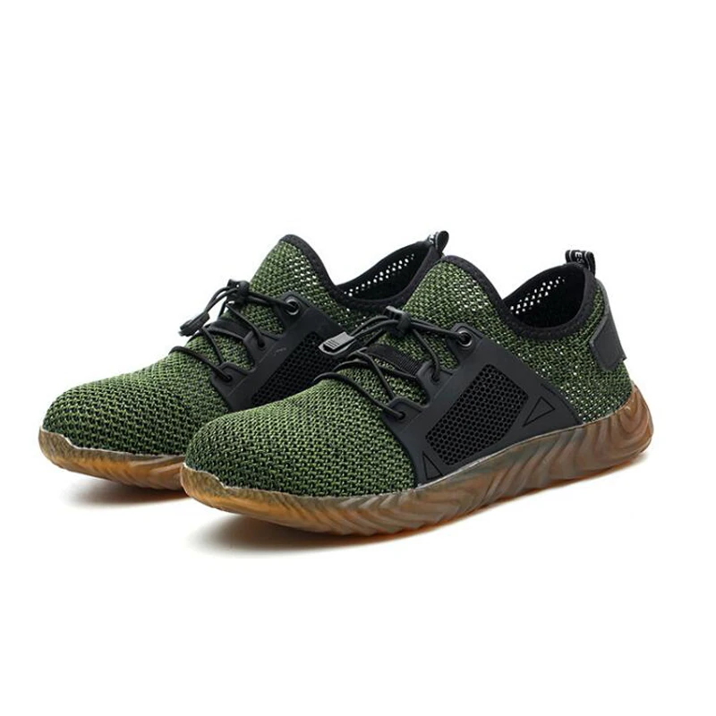 

Indestructible Shoes Men and Women Steel Toe Cap Work Safety Shoes Puncture-Proof Boots Lightweight Breathable Sneakers H512