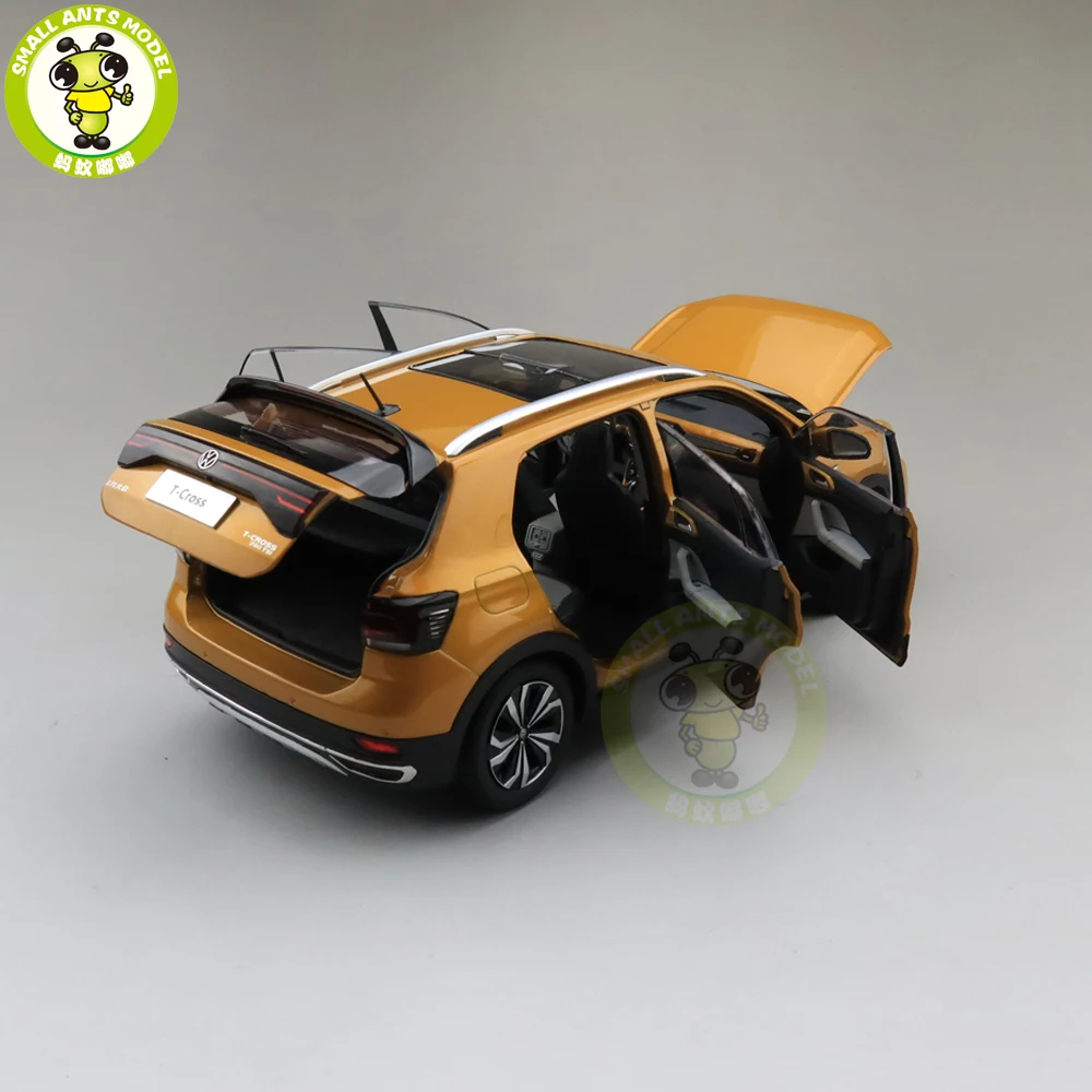 1/18 T-CROSS T крест SUV литая модель автомобиля Модель SUV Игрушки для мальчиков Подарки для девочек на день рождения